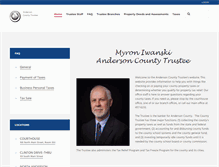 Tablet Screenshot of andersoncountytrustee.com